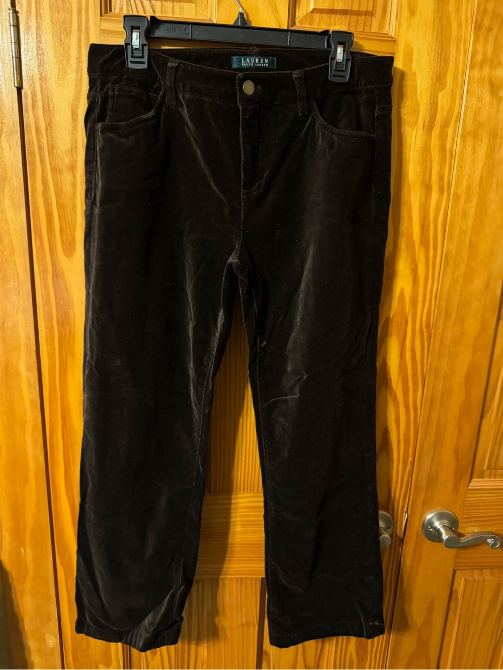 Lauren Ralph Lauren Women’s Brown Velvet Pants size 10
